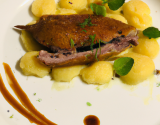 Parmentier de canard bicolore