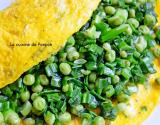 Omelette aux petits pois