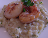 Risotto aux noix de Saint Jacques et gambas