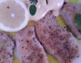 Petites escalopes de veau au citron et Mam'zel An'gel Blanche