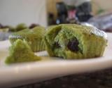 Muffins au thé vert et au chocolat noir