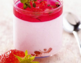 Mousse aux fraises du Périgord et gelée au thym citron