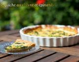 Fine quiche au chèvre et épinards