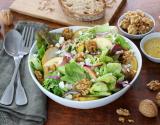 Salade de mesclun aux pommes, poires, fêta et Noix du Périgord AOP