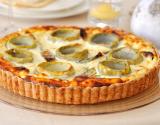 Quiche au roquefort et aux artichauts