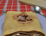 Bûche de crêpes à la crème de marrons