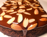 Gâteau choco amandes et miel