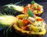 Ssalade crabe, crevette et ananas