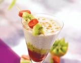 Smoothie aux perles du Japon et lait de coco