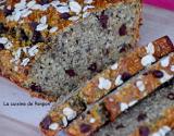 Banane bread healty aux graines de chia, noix de coco et pépites de chocolat