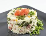 Riz pilaf au chou kale et lard fumé