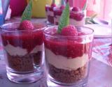 Verrine fraise-framboise spéculoos