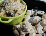 Risotto aux morilles fraîches et émincé de dinde sauce morilles