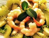 Salade de kiwis aux crevettes