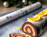 Bûche de Noël au chocolat et citron