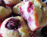 Muffins aux cerises et kirsch