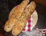 Baguettes maison emmental et lardons (à la main)