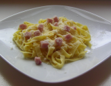 Tagliatelles à la carbonara