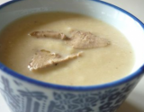 Soupe de céleri au foie gras