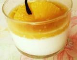 Panna cotta orange-vanille