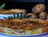 Quiche au Chaumes, pommes de terre et carvi