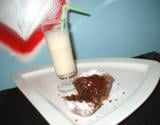 Fondant au chocolat et au marron accompagné de son milk shake marron vanillé ! Pour 6 petits ramequins