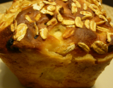 Cake gourmand aux pommes et raisins secs aux flocons de kamut