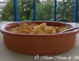 Crumble de pommes flambées au cognac mélasse de châtaigne