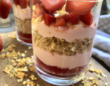 verrines de fraises au muesli