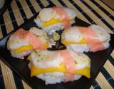 Sushis saint-jacques et mangue