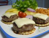 Hamburgers parmentier enrubanés au brebis