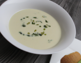 Potage de poireau au gorgonzola