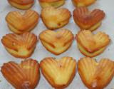 Madeleines cœur noisette