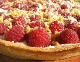 tarte framboise et noisette