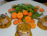 Tournedos de Surimi et ses petits légumes sauce soja