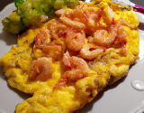 Omelette aux crevettes