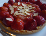 Tarte aux fraises et aux amandes