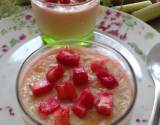 Terrinettes de rhubarbe et de fraises