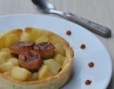 Tartelettes de pommes et bananes caramélisées