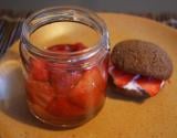 Fraises au sirop de romarin et son whoopie