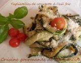 Tagliatelles de courgettes à l'ail frit