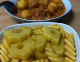 Pâtes au curry et à l'ananas