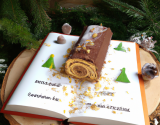 Bûche de Noël aux biscuits de Savoie