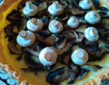 Tarte aux champignons et bleu