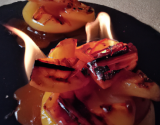 Pommes flambées au Calvados et caramel