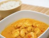 Crevettes au curry et coco