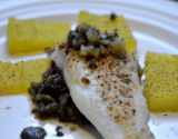 Filet de turbot en tapenade aux arômes de chicorée