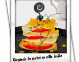 Carpaccio de surimi en mille feuille