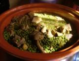 Tajine de veau aux petits pois