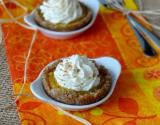 Raw tart spicy pumpkin & orange : Tartelettes épicées à la butternut et à l'orange